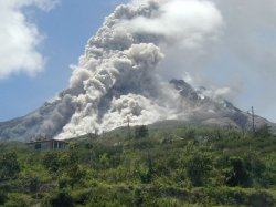 Dome of Montserrat volcano